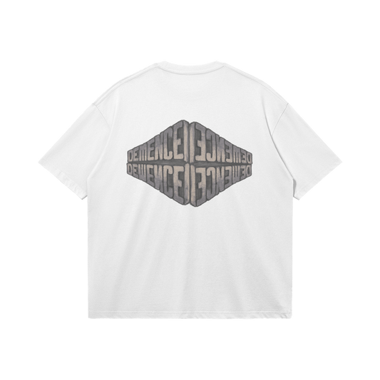 MIRROR TEE - White