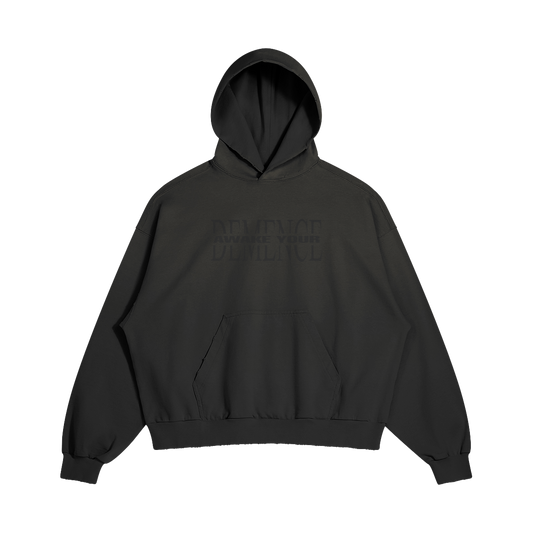 TONAL HOODIE - Black